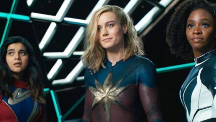 Ms Marvel, Captain Marvel and Monica Rambeau standing side by side